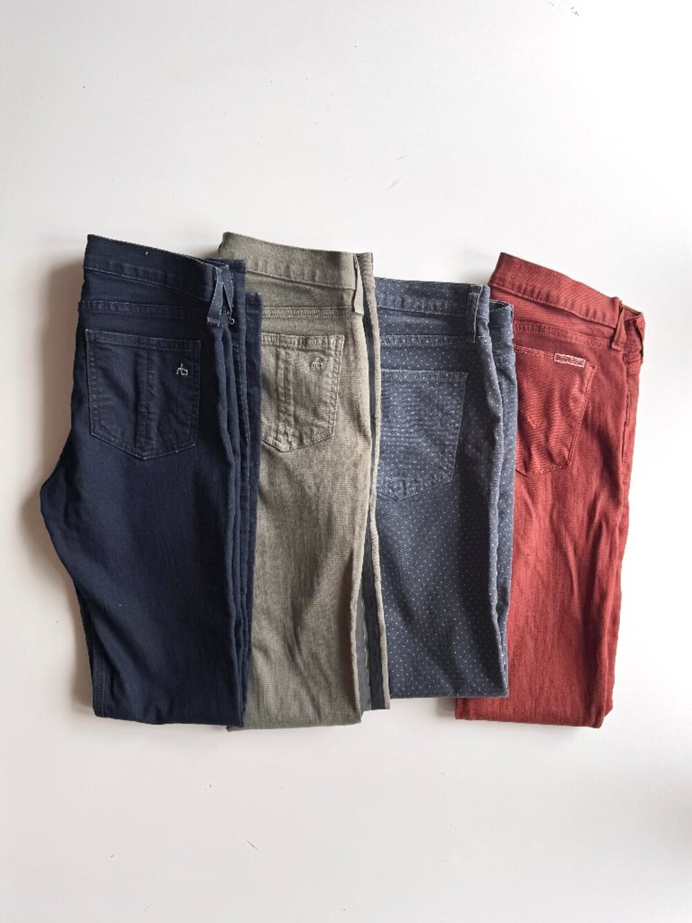 Lot of 4 Size 27 Low Rise Skinny Jeans - RAG & BONE, CURRENT/ELLIOTT, HUDSON